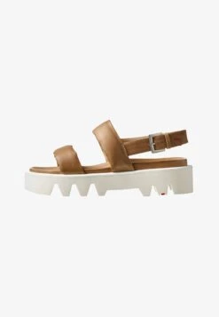 Lloyd HOCHWERTIGE - Plateausandalette - Beige